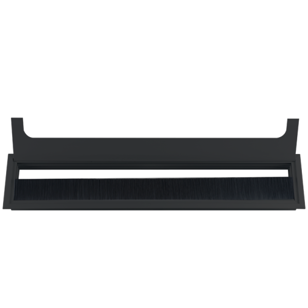 Кабельный громмет (лючок) в стол,  400*80мм,  цвет: черный