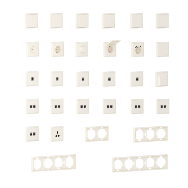 Заглушка,  матовый кремовый,  серия S08