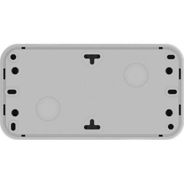 Розетка 2-я с защитной крышкой,  2К+З,  накладная,  цвет серый,  IP55,  серия W55