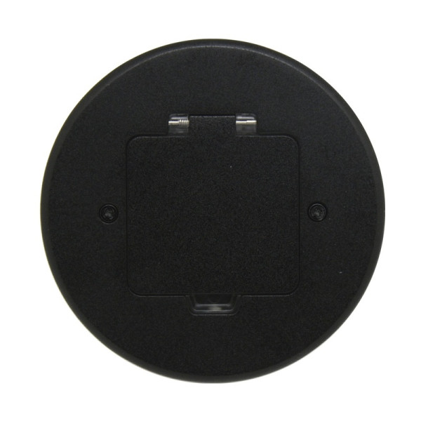 Лючок Surface 2 мод. (1 мод. 45х45 мм.),   круглый,  антрацит,  IP44,  (с уст. набором)