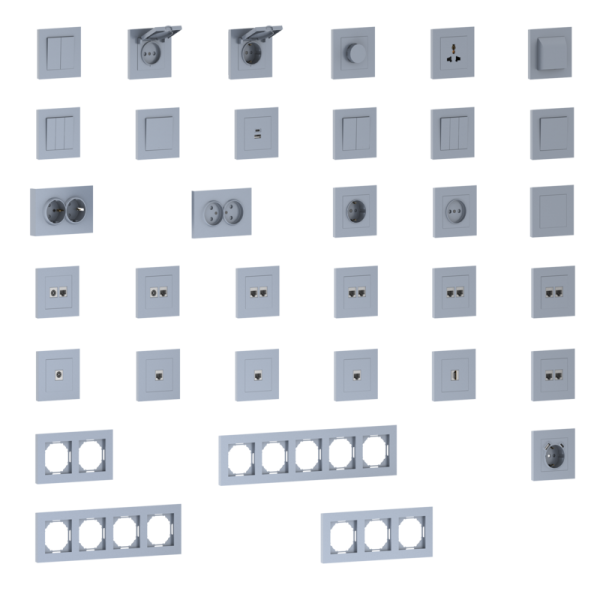 Рамка 4-я,  сталь,  серия A07