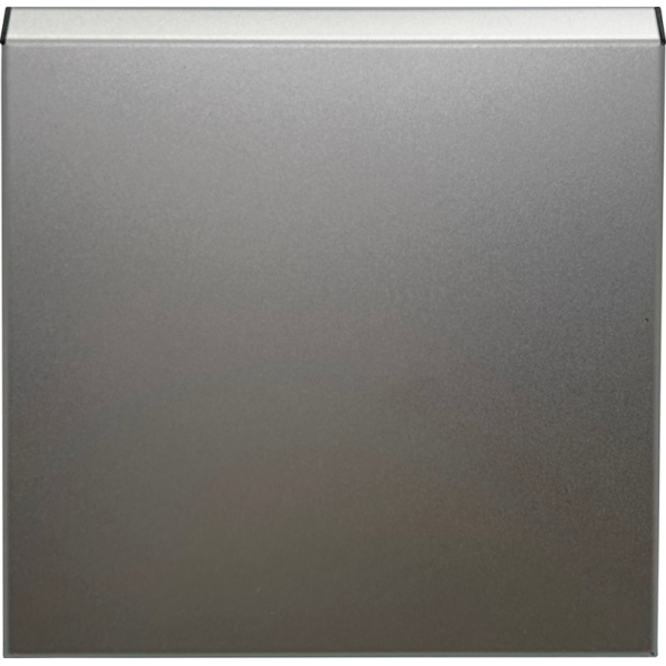 Накладка для розетки Schuko с заземлением,  с крышкой,  16A 250 В~,  благородная сталь,  серия R98 METAL