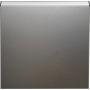 Накладка для розетки Schuko с заземлением,  с крышкой,  16A 250 В~,  благородная сталь,  серия R98 METAL