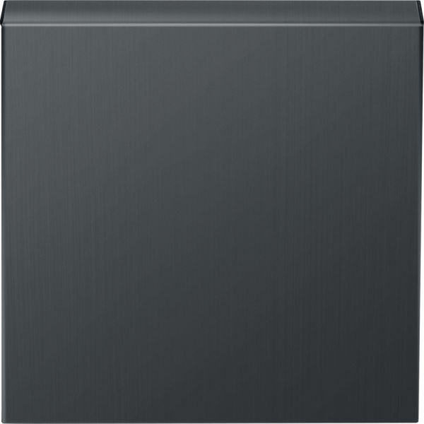 Накладка для розетки Schuko с заземлением,  с крышкой,  16A 250 В~,  вороненая сталь,  серия R98 METAL