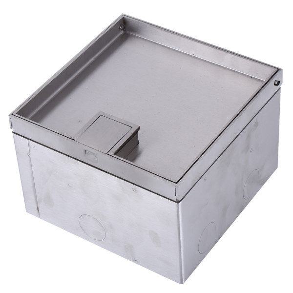 Лючок в пол 6 мод. (2 мод. 45х45 мм. + 2 мод. 22.5х45 мм.),  металл,  в уровень с напольным покрытием