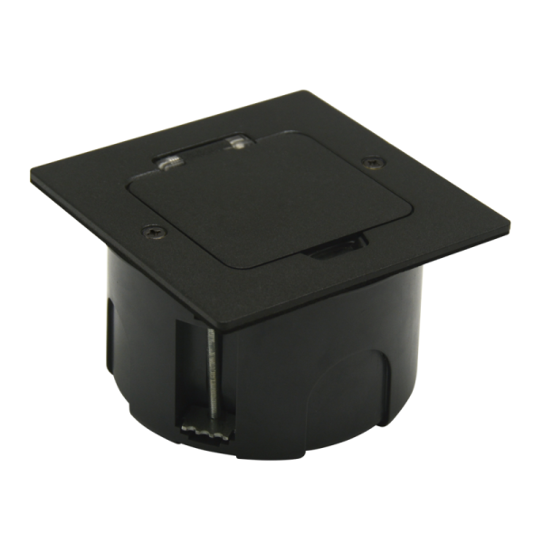 Лючок Surface 2 мод. (1 мод. 45х45 мм.),  антрацит,  IP44,  (с уст. набором)