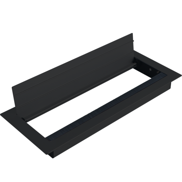 Кабельный громмет (лючок) в стол,  310*120мм,  цвет: черный