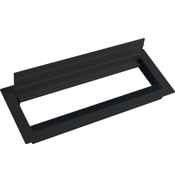 Кабельный громмет (лючок) в стол,  310*120мм,  цвет: черный