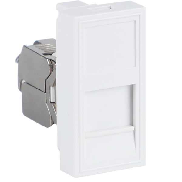 Розетка DEC RJ45 FTP кат.5e,  1мод.,  бел. (22.5х45мм),  серия (тип) DEC