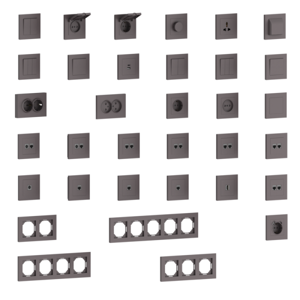 Рамка 5-я,  мокко,  серия A07