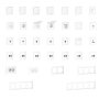 Накладка 2-я для розеток RJ45, TV, SAT,  глянцевый белый,  серия S08