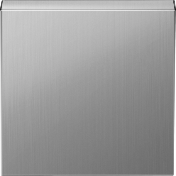 Накладка для розетки Schuko с заземлением,  с крышкой,  16A 250 В~,  никель,  серия R98 METAL