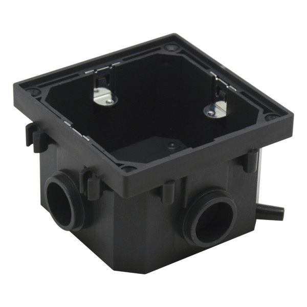 Лючок Surface 2 мод. (1 мод. 45х45 мм.),  антрацит,  IP44,  (с уст. набором)