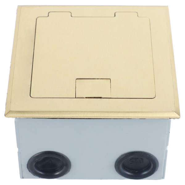 Лючок в пол 3 мод. (1 мод. 45х45 мм. + 1 мод. 22.5х45 мм.),  латунь,  (с уст. набором)