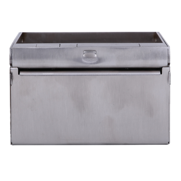 Лючок в пол 4 мод. (2 мод. 45х45 мм.) верт. установка,  металл,  в уровень с напольным покрытием