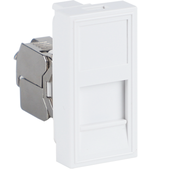 Розетка DEC RJ45 FTP кат.6,  1мод.,  бел. (22.5х45мм),  серия (тип) DEC