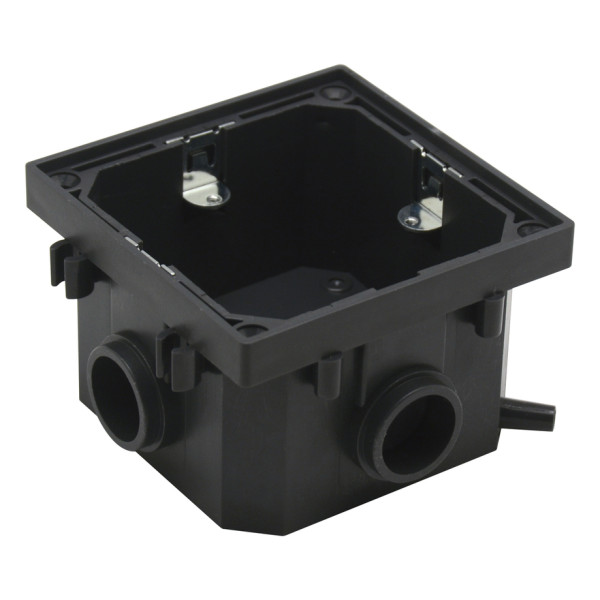 Лючок Surface 2 мод. (1 мод. 45х45 мм.),  никель,  IP44,  (с уст. набором)