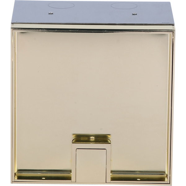 Лючок в пол 6 мод. (2 мод. 45х45 мм. + 2 мод. 22.5х45 мм.),  латунь