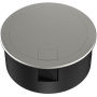 Лючок в пол 12 мод. (4 мод. 45х45 мм. + 4 мод. 22.5х45 мм.) круглый,  верт. установка,  металл