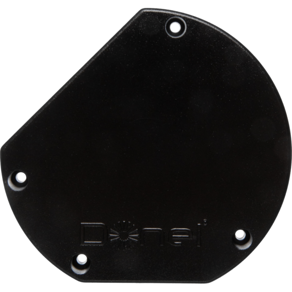 Настольный розеточный блок Ovaledesign 10 мод. (5 мод. 45х45),  черные пластиковые торцевые заглушки