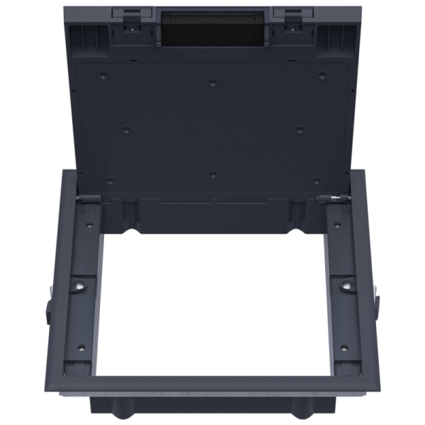 Лючок ревизионный в пол 12 мод.,  крышка ABS + гальванизированная стальная вставка