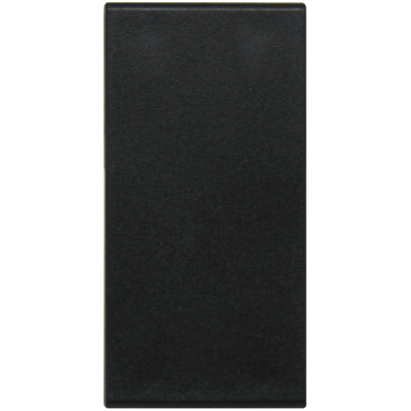 Заглушка 1 мод.,  черн. матовая  (22.5х45мм)