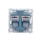 Механизм компьютерной розетки RJ45 2-я Cat.6/ClassE-8/8,  серия DA