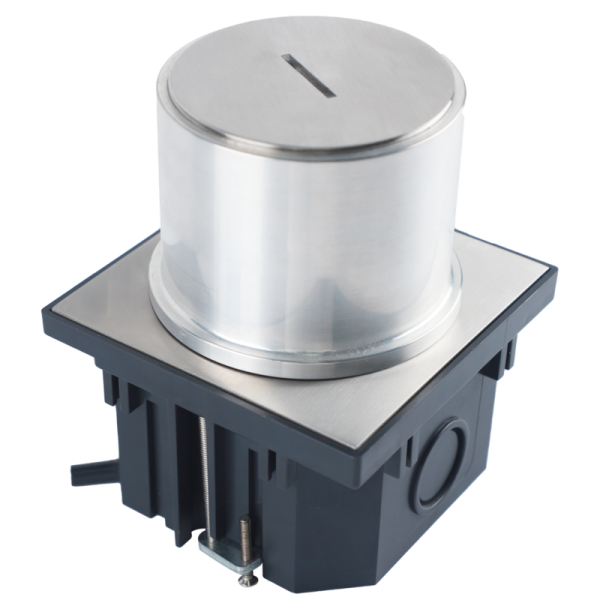 Лючок в пол 2 мод. (1 мод. 45х45 мм),  нержавеющая сталь,  IP65