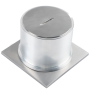 Лючок в пол 2 мод. (1 мод. 45х45 мм),  нержавеющая сталь,  IP65