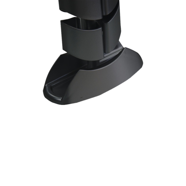 Кабель-канал вертикальный гибкий OvaleDesign,  пластик,  черный,  длина 0.745м