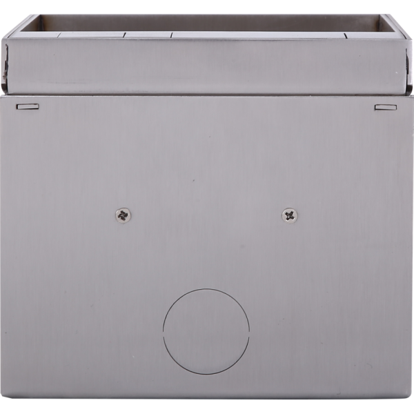 Лючок в пол 2 мод. (1 мод. 45х45 мм),  нержавеющая сталь,  (с уст. набором)