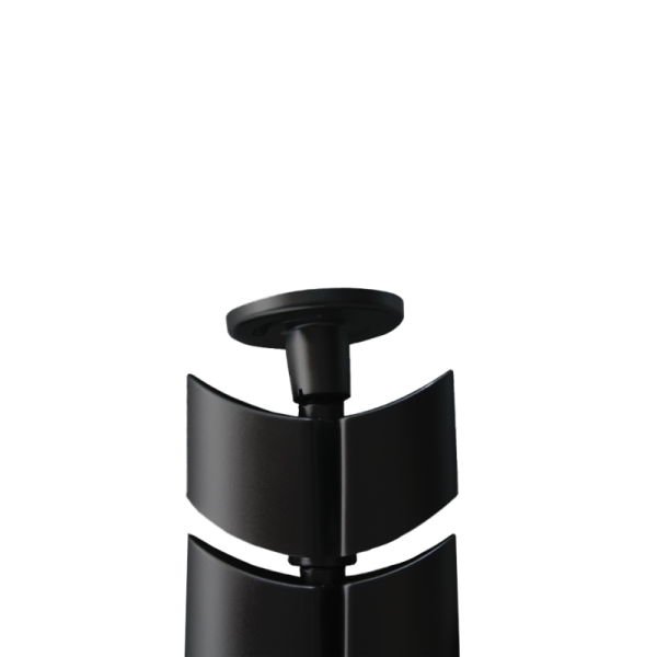 Кабель-канал вертикальный гибкий OvaleDesign,  пластик,  черный,  длина 0.745м