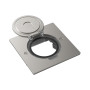 Лючок Surface 2 мод. (1 мод. 45х45 мм.),  круглая крышка,  никель,  IP44