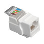 Модуль Keystone RJ45,  cat. 6,  UTP,  90 град.,  белый