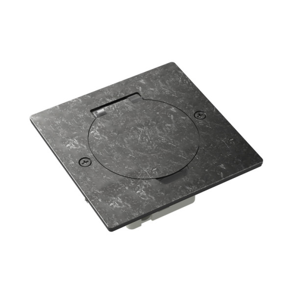 Лючок Surface 2 мод. (1 мод. 45х45 мм.),  круглая крышка,  оцинкованная сталь,  IP44