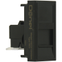 Розетка DEC RJ45 UTP кат.5e,  1мод.,  черн. матовая (22.5х45мм)