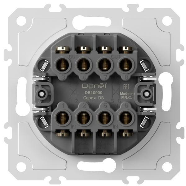 Механизм выключателя В2 с 3-х мест (перекрестного),  10A 250В~,  серия DB