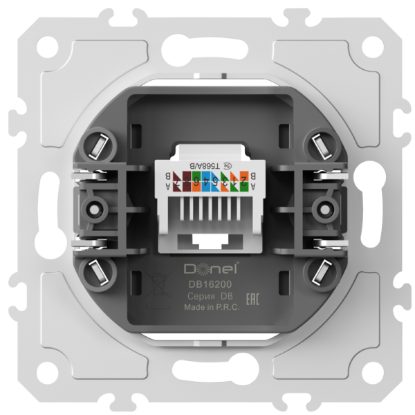 Механизм розетки RJ45 одиночная cat.5/ClassE-8,  серия DB