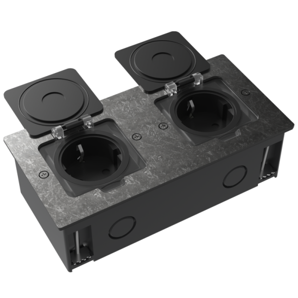 Лючок Surface 4 мод. (2 мод. 45х45 мм.),  оцинкованная сталь,  IP44