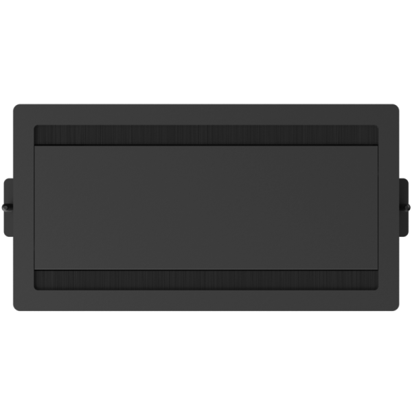 Настольный встраиваемый розеточный блок с откидной крышкой Spread 8 мод. (4 мод. 45х45),  easylift,  черный