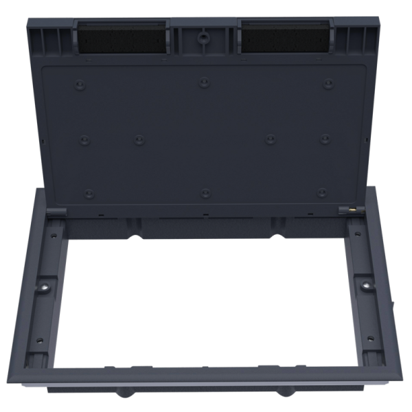 Лючок ревизионный в пол 16 мод.,  крышка ABS + гальванизированная стальная вставка