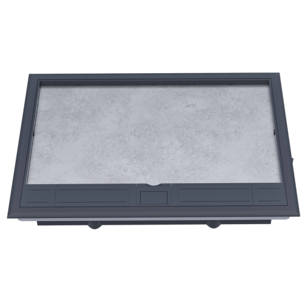 Лючок ревизионный в пол 16 мод.,  крышка ABS + гальванизированная стальная вставка