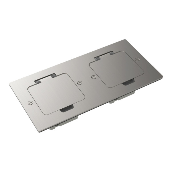 Лючок Surface 4 мод. (2 мод. 45х45 мм.),  никель,  IP44