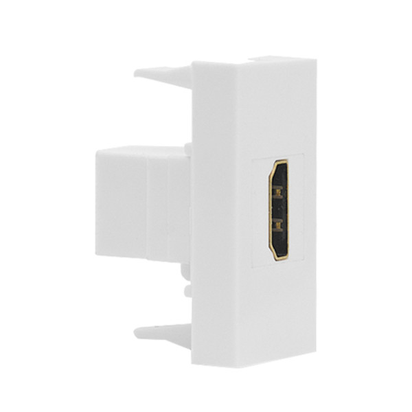 Розетка HDMI,  1мод.,  бел. (22.5х45мм)