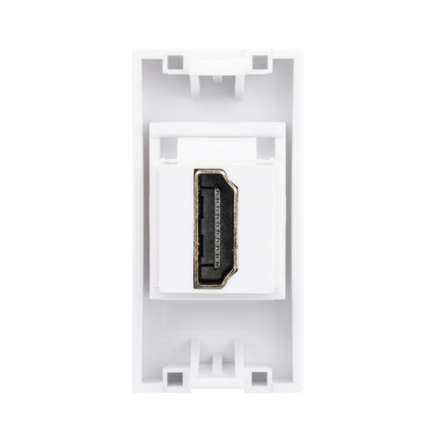 Розетка HDMI,  1мод.,  бел. (22.5х45мм)