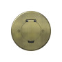 Лючок Surface 2 мод. (1 мод. 45х45 мм.),   круглый,  круглая крышка,  античная латунь,  IP44,  (с уст. набором)