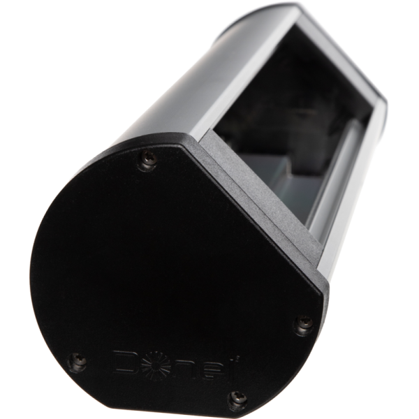 Настольный розеточный блок Ovaledesign 12 мод. (6 мод. 45х45),  черные пластиковые торцевые заглушки