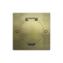 Лючок Surface 2 мод. (1 мод. 45х45 мм.),  круглая крышка,  античная латунь,  IP44