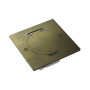 Лючок Surface 2 мод. (1 мод. 45х45 мм.),  круглая крышка,  античная латунь,  IP44