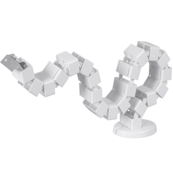 Кабель-канал вертикальный гибкий SquareDesign,  пластик,  белый,  длина 0.792м